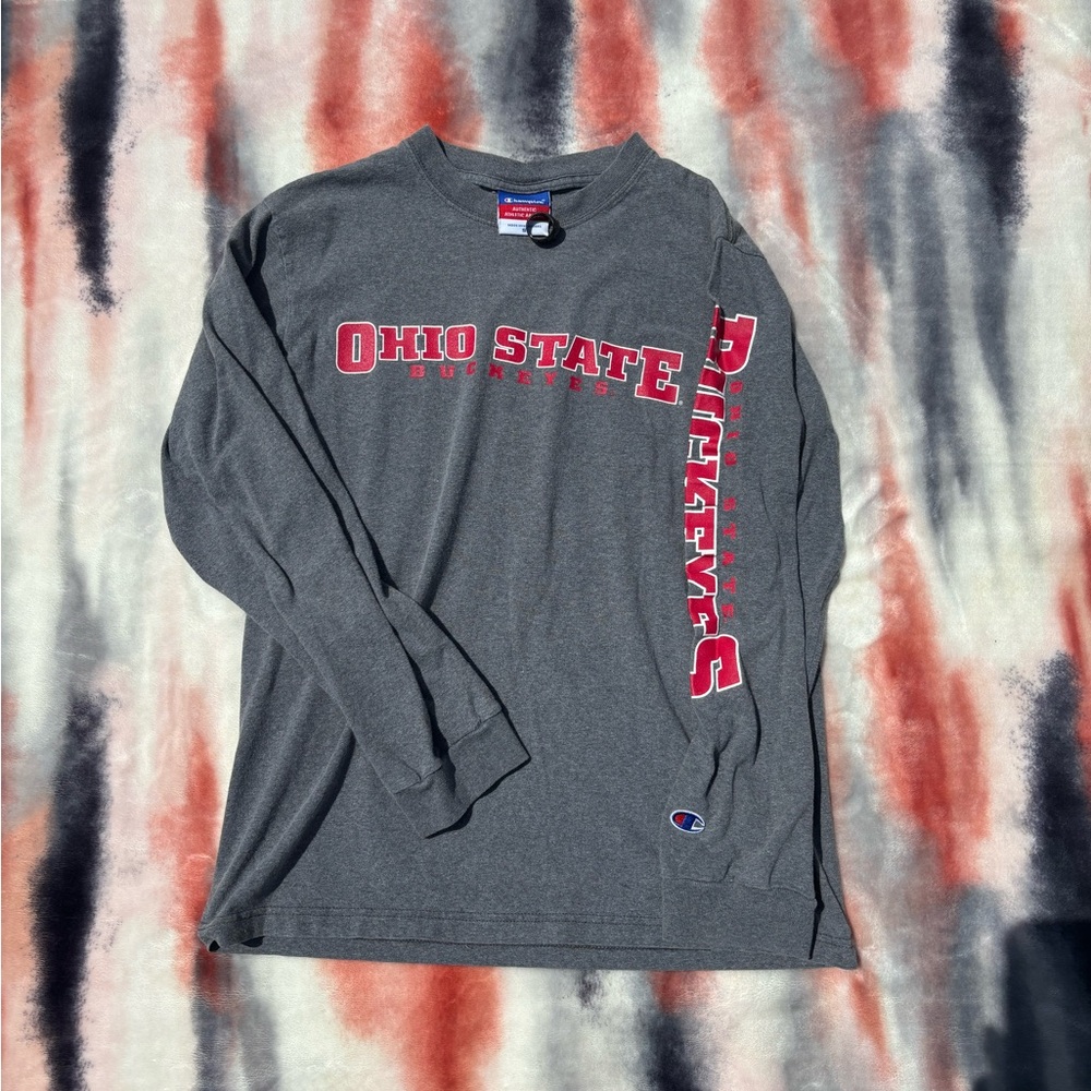 Vintage Champion Ohio State Long Sleeve Shirt Size Small
